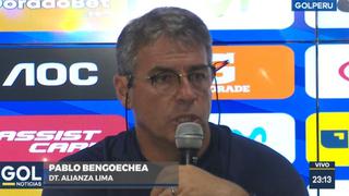 Bengoechea fue muy crítico y hasta ironizó con la derrota de Alianza en la ‘Noche Blanquiazul’