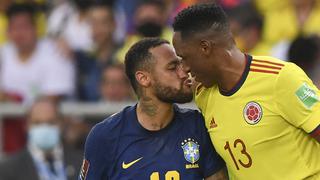 Muy cariñoso: Neymar “intentó besar” a Mina y se convirtió en viral en Colombia vs. Brasil [FOTO]