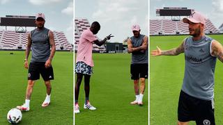 Viral: Khaby enseña a David Beckham a patear un tiro libre