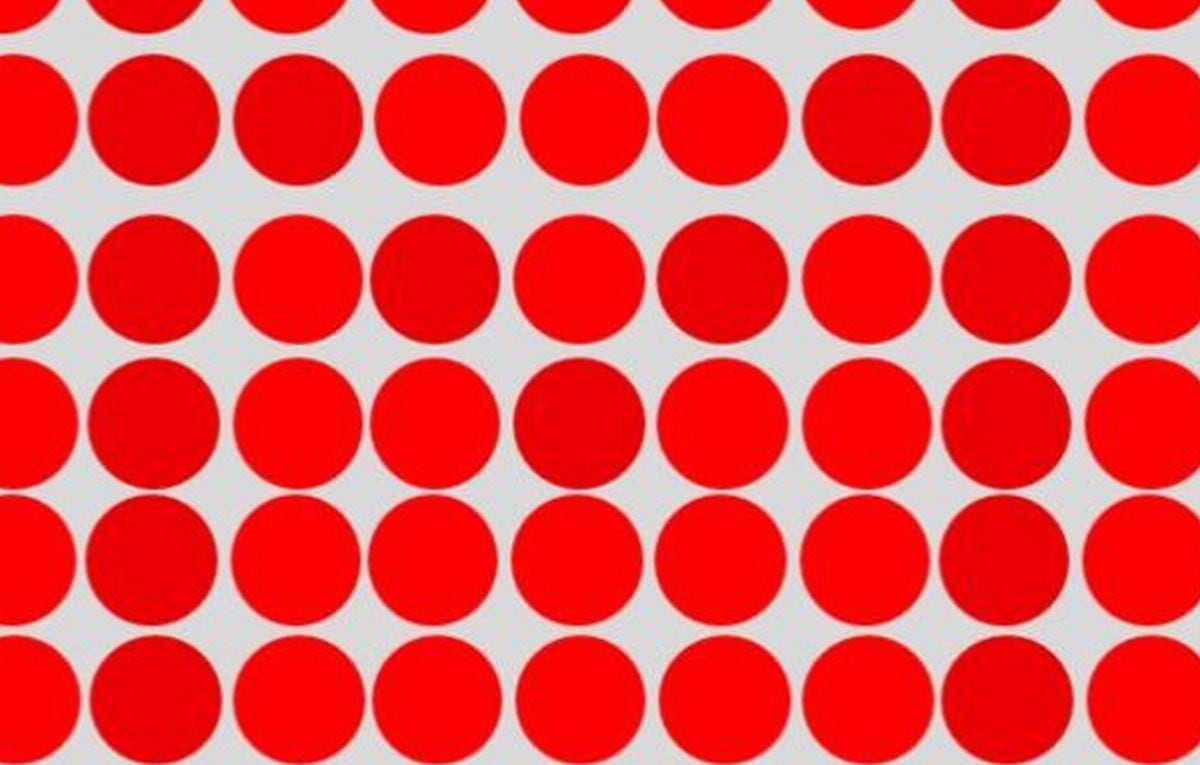 Desafío visual: ¿puedes descifrar qué letra se esconde en los puntos rojos? (Foto: Facebook/Captura)