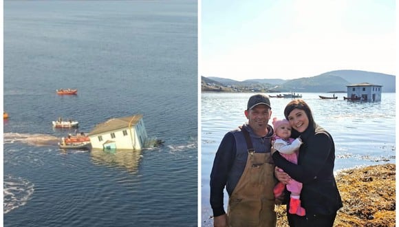 Kirk Lovell y Daniele Penney transladaron la casa de sus sueños sobre el mar y casi la pierden en el intento. (Foto: Facebook | Daniele Penney)