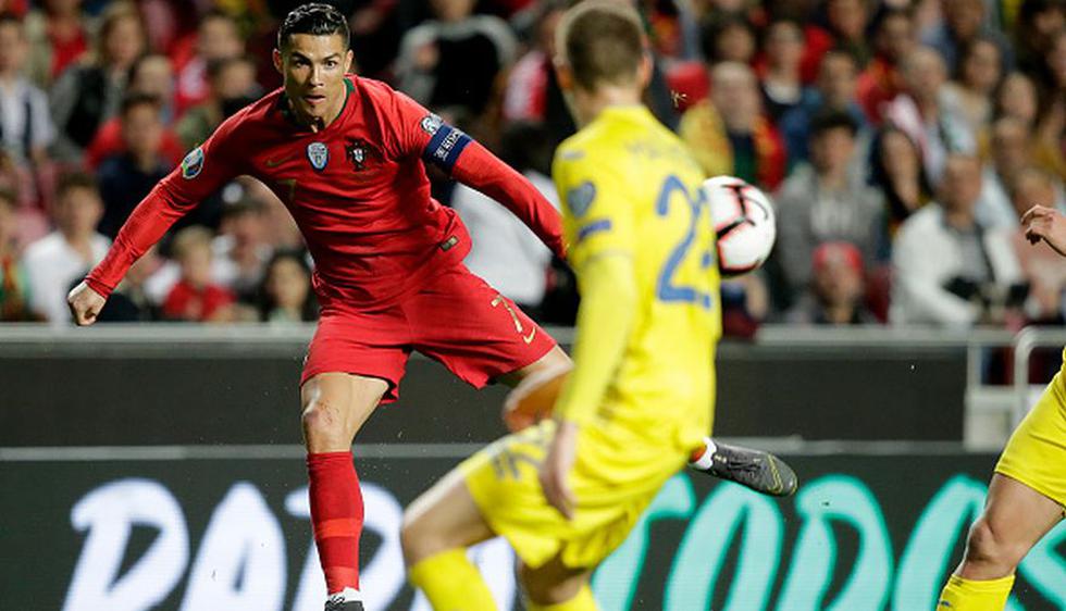 Portugal vs Ucrania EN VIVO con Cristiano Ronaldo: por Eliminatorias Eurocopa 2020 en Lisboa. (Getty)