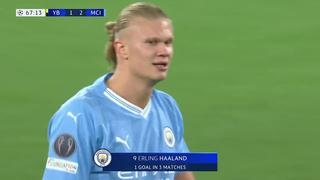 ¡Imparable! Gol y doblete de Haaland para el 3-1 de City vs. Young Boys