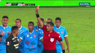 ¡‘Chocó’ con Álvaro Olaya! Edison Flores fue expulsado en el Universitario vs. Garcilaso