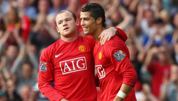 Cristiano Ronaldo y Wayney Rooney jugaron juntos en el Manchester United durante el 2004-2009. (Foto: Getty)