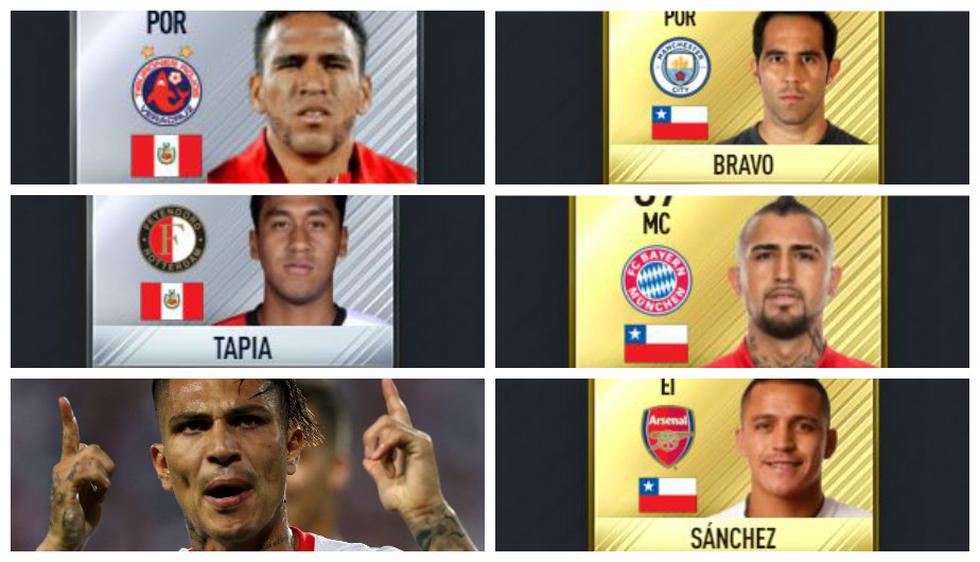 Perú o Chile: ¿qué once tiene mejores valoraciones en el FIFA 17?