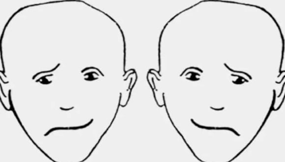 Tienes que observar la imagen del test viral y decirnos cuál de las dos caras está más feliz.| Foto: namastest