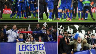 Explosión en el King Power: festejo de Leicester tras la clasificación en Champions [FOTOS]