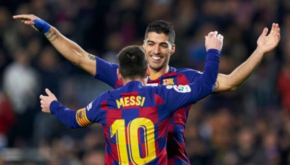 Luis Suárez y Lionel Messi fueron compañeros en Barcelona. (Foto: Getty Images)