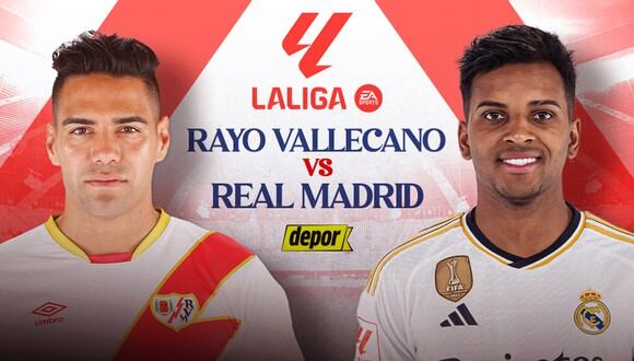 Real Madrid y Rayo Vallecano se miden por LaLiga de España. (Diseño: Depor)