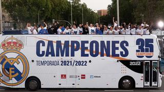 Se armó la fiesta en Cibeles: Real Madrid celebró con sus hinchas el título de LaLiga Santander