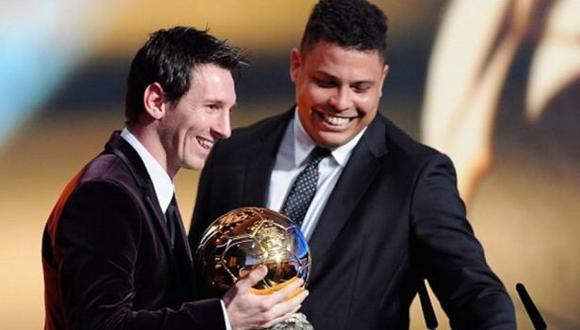 La defensa de Ronaldo Nazario a Lionel Messi. (Foto: AP)