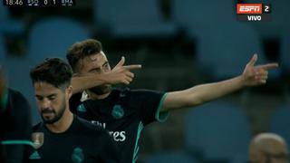 Gran disparo: Borja Mayoral marcó su primer gol con Real Madrid [VIDEO]
