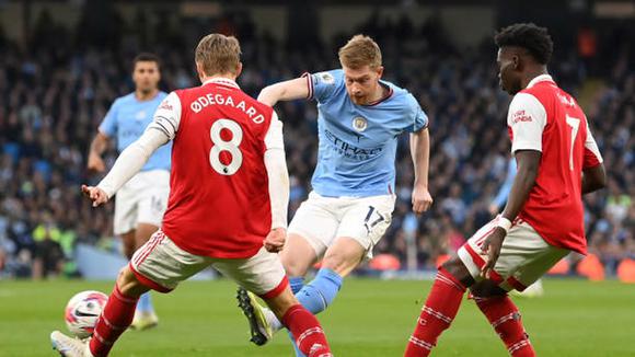 Kevin de Bruyne marcó el 1-0 para Manchester City vs. Arsenal. (Video: BEIN Sports)