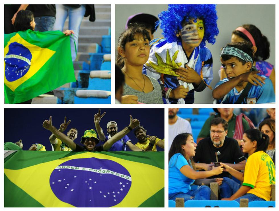 Las mejores postales de la previa del Uruguay vs. Brasil.