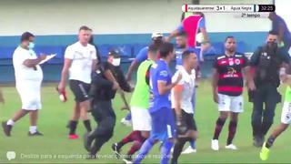 Con disparos de la Policía: partido del fútbol brasileño terminó en terrible desbarajuste [VIDEO]