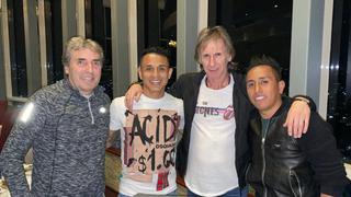 Ricardo Gareca y Néstor Bonillo se reunieron con Christian Cueva y Yoshimar Yotun en México