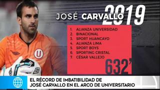 José Carvallo rompe récord de imbatibilidad en Universitario