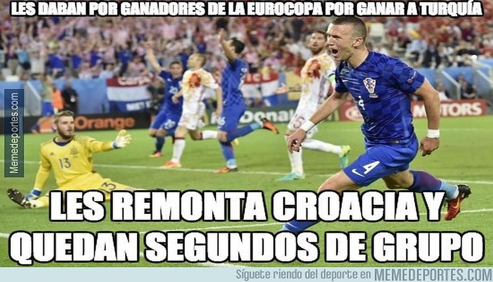 España no pudo ganarle a Croacia y por eso fue blanco de memes (Meme Deportes).