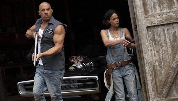 Vin Diesel y Michelle Rodriguez en una escena de "F9"