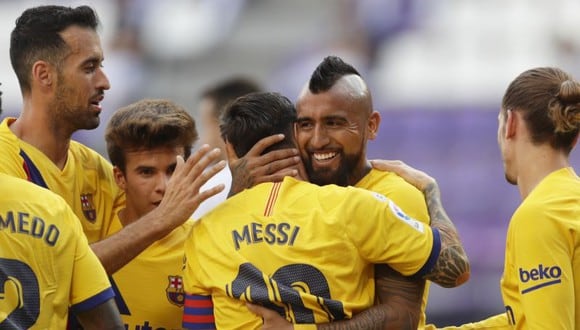 Barcelona vs. Valladolid se enfrentaron en el José Zorrilla por LaLiga. (Foto: AFP)
