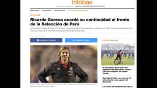 Ricardo Gareca se queda en Perú y así reacciona la prensa internacional [FOTOS]