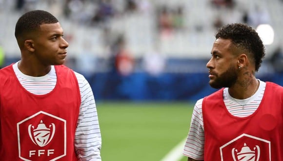 Neymar dedicó un breve mensaje a Kylian Mbappé en Instagram. (Foto: AFP)