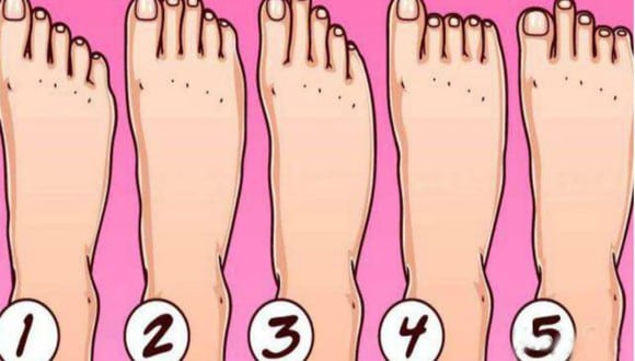 Mira el test viral y dinos de qué forma son los dedos de tu pie para conocer ciertos rasgos de tu personalidad. (Difusión)