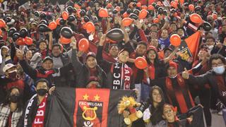 ¡Sentimiento ‘Rojinegro’! Hinchada del ‘Dominó’ se hizo presente en el Melgar vs. Deportivo Cali [FOTOS]