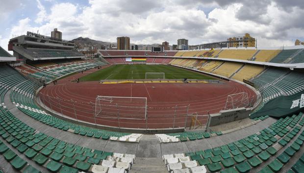Estadio Hernando Siles en La Paz, Bolivia. (Foto: AFP)