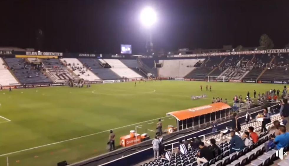 Así luce el estadio Alejandro Villanueva antes del choque entre Alianza Lima vs. Palestino. (Captura: Depor)