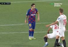 Le recordó sus antepasados: el enojo de Lionel Messi tras dura entrada de jugador del Sevilla [VIDEO]