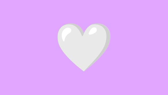 ¿Sabes por qué no debes mandar el corazón blanco a tus amigos de WhatsApp? (Foto: Emojipedia)