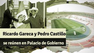 Gareca se reunió con Pedro Castillo para buscar la vuelta de los hinchas al estadio