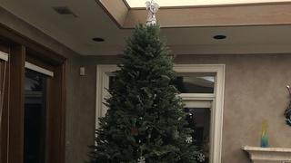 Dejó que su hijo adorne el árbol de Navidad y el inesperado resultado se volvió viral