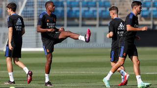 De estreno: David Alaba entrenó por primera vez con el Real Madrid