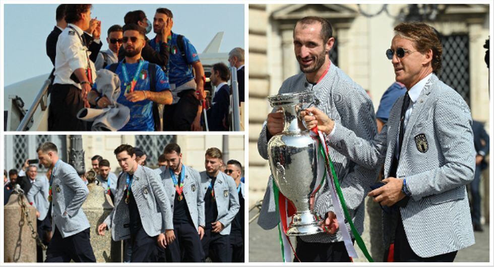 La 'Azzurra' volvió a Roma con el trofeo de campeona de la Eurocopa. (Foto: AFP)
