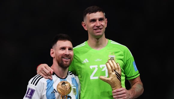 Lionel Messi y Emiliano Martínez ganaron el Mundial Qatar 2022 con Argentina. (Foto: Getty Images)