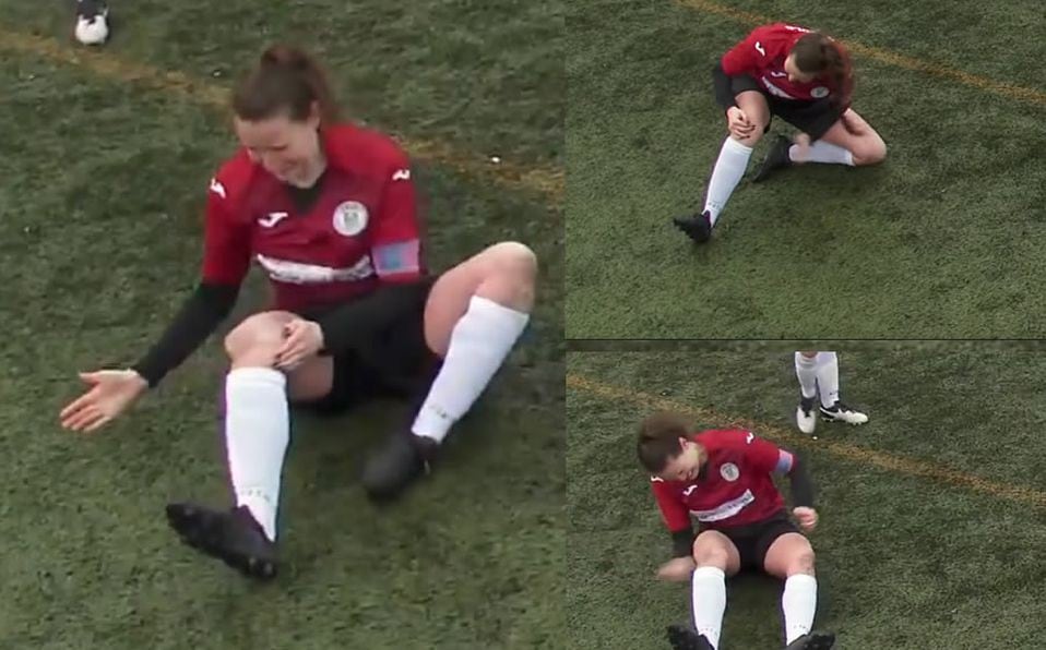 Futbolista se dislocó la rodilla, la acomodó a golpes y siguió jugando en Escocia. (Video: YouTube)