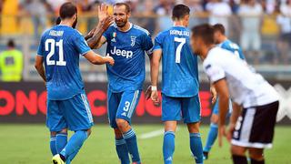 Con gol de Chiellini: Juventus venció 1-0 al Parma por la fecha 1 de la Serie A 2019