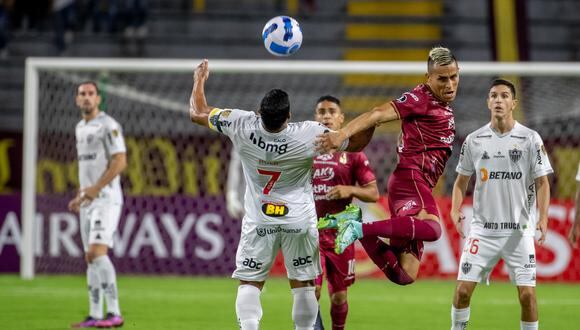 Tolima cayó 2-0 en manos del Atlético Mineiro en duelo por la Copa Libertadores 2022. (Foto: Conmebol)