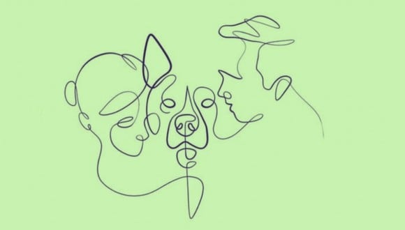 En esta imagen hay dos figuras: un perro o una pareja. ¿Qué ves primero? (Foto: MDZ Online)
