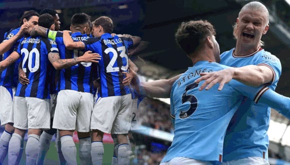 Inter y Manchester City se medirán en las semifinales de Champions League. (Foto: Composición)