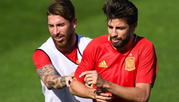 Sergio Ramos y Gerard Piqué fueron compañeros en la Selección Española. (Foto: Getty Images)