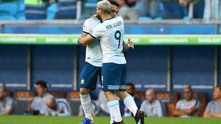 Abrazo de gol: Lautaro y el 'Kun' llevan a Argentina a cuartos de final de la Copa América Brasil 2019