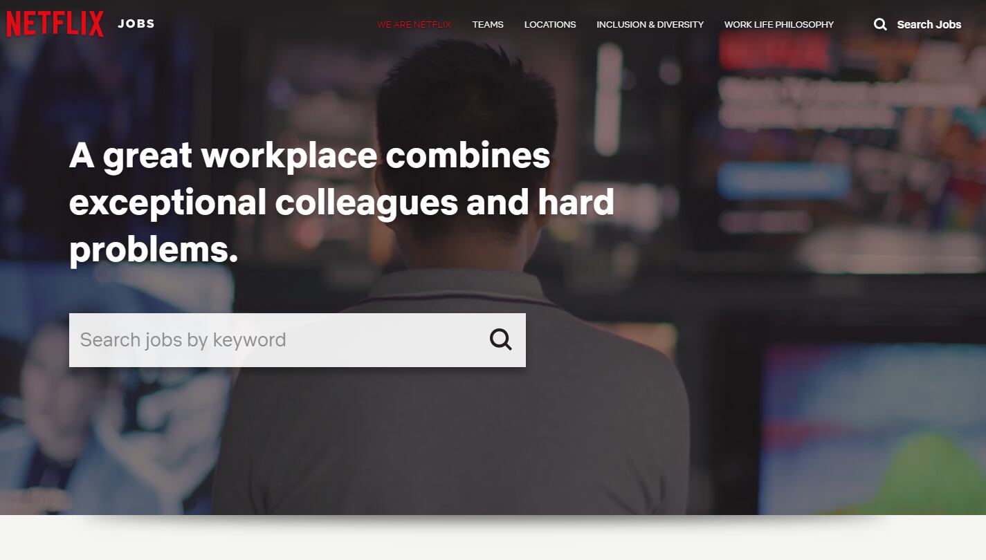 Netflix Jobs es la página oficial de la compañía donde publican todos los puestos disponibles (Foto: Netflix)