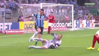 Vio la roja: la criminal patada a la rodilla de Marcelo Lomba a un jugador de Gremio en Brasil [VIDEO]