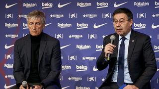 Juntos por el mismo objetivo: Bartomeu llegó hasta la vivienda de Setién para brindarle su apoyo