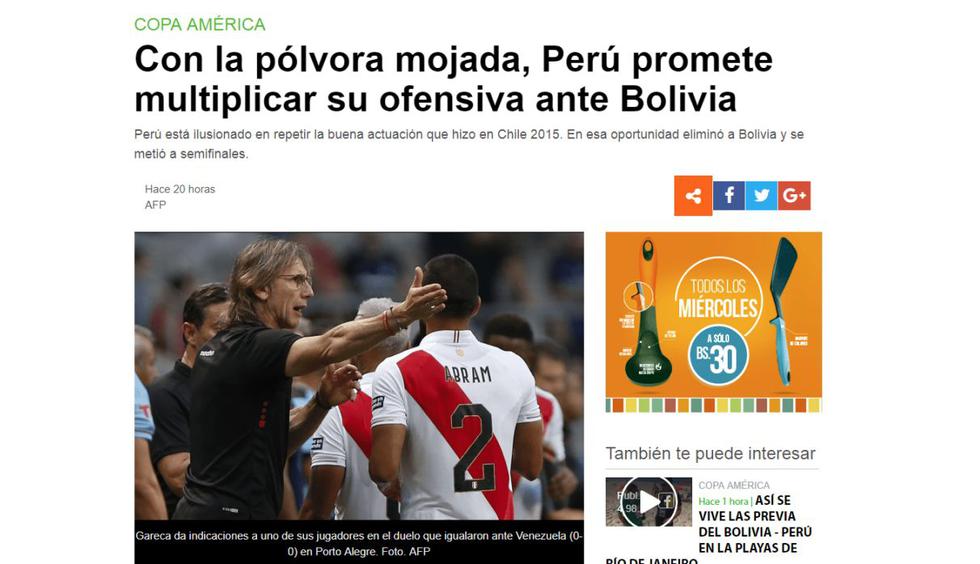 Perú vs. Bolivia |