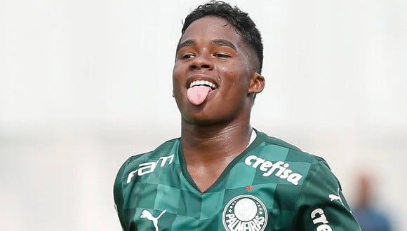 Endrick, de 16 años, firmó hace poco su primer contrato profesional con el Palmeiras. (Foto: Palmeiras)